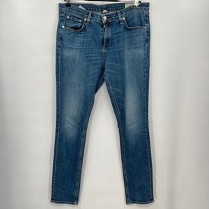 Rag & Bone Dash Skinny Jeans Chamberlain Blue Womens 28